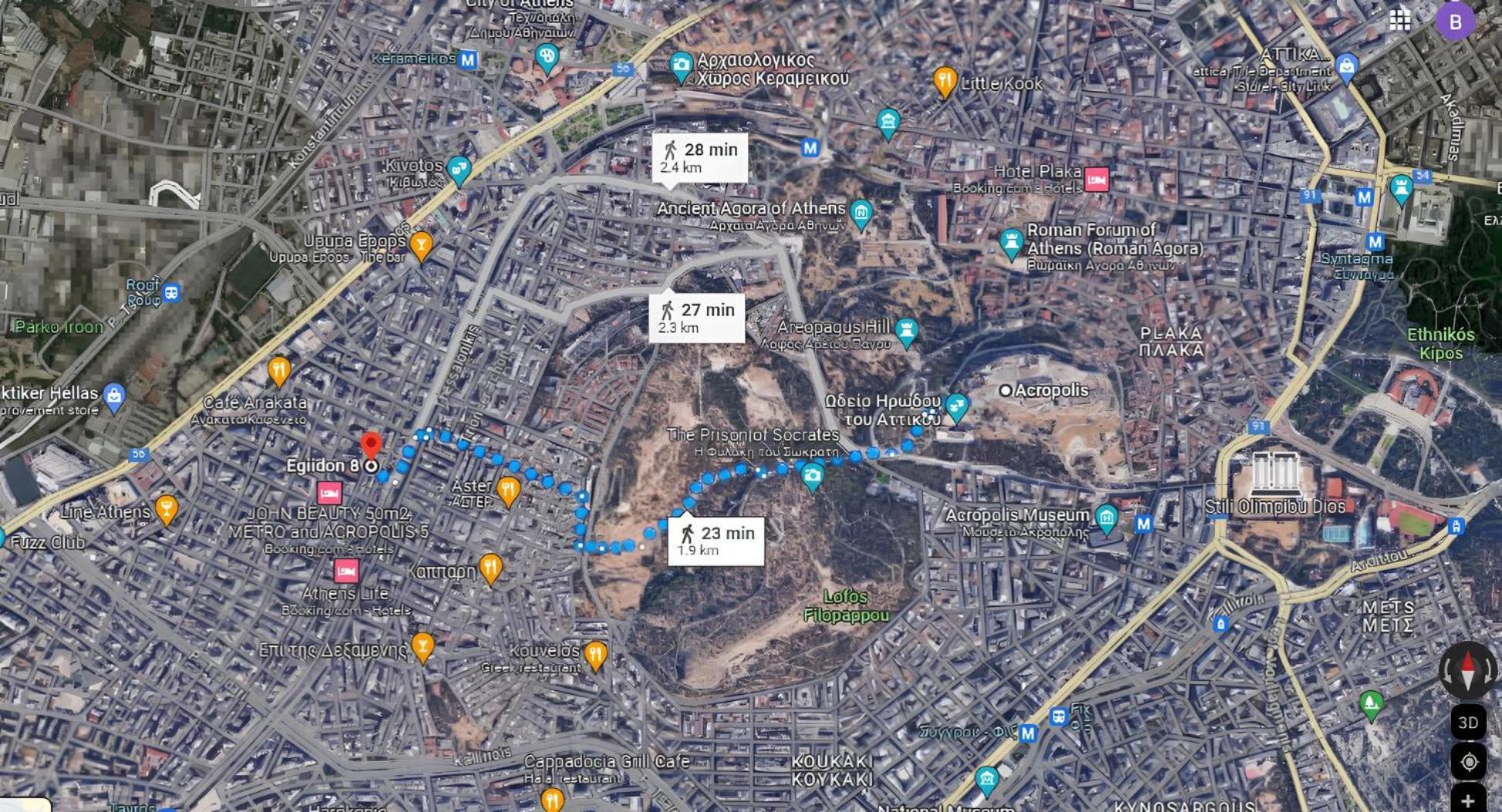 Veggera Apt Athens Center,Petralona Station ภายนอก รูปภาพ